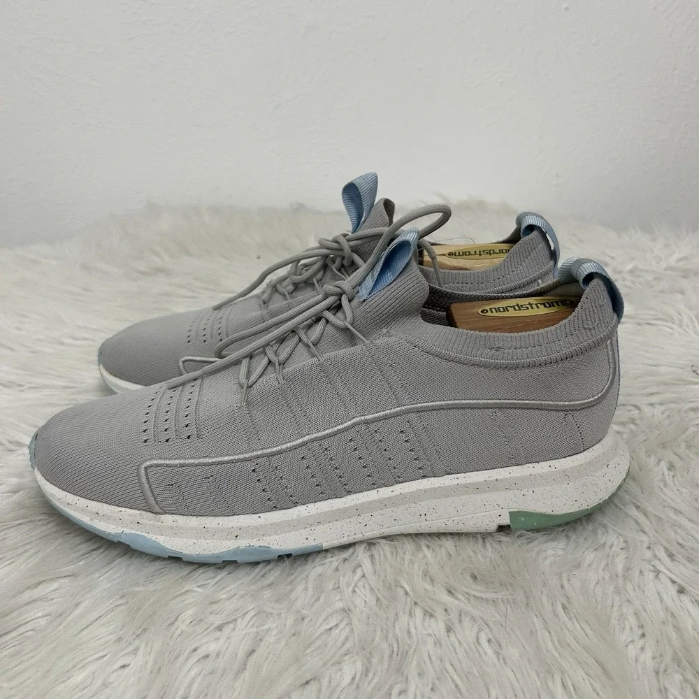 FITFLOP SOFT LILAC VITAMIN FF E01 KNIT SPORTS TRAINER SHOES SNEAKERS SZ 8.5 GRAY